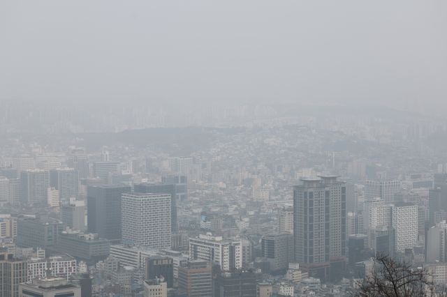 a city with many buildings in the distance